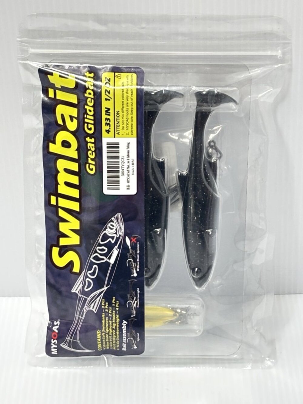 Wimbait Great Glidebait 4.33 in 1/2 oz Fishing Lure Set New